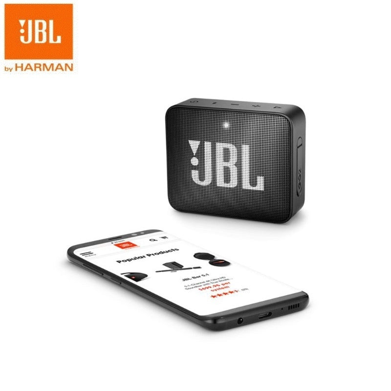 JBL Go 2 Mini Portable Wireless IPX7 Waterproof Bluetooth Speaker with Subwoofer Bass Effect