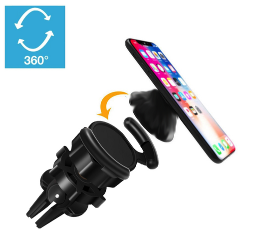 Air Vent Mount Phone Holder with Adjustable Switch Lock for Popsocket