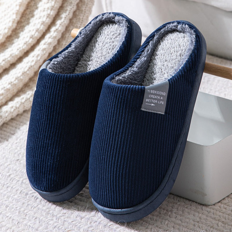 Cotton slippers for women in winter, anti slip and plush insulation, postpartum slippers, indoor home, cotton slippers, winter